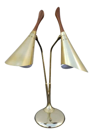 Laurel Brass Cone Table or Desk Lamp