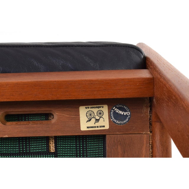 Mid-Century Modern Teak Lounge Chairs by Illum Wikkelsø for Niels Eilersen, 1960s, Set of 2 For Sale - Image 16 of 17