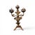 Mid 19th Century 19th Century Pair of 3 Arm Italian Candelabras in Gilded Tole For Sale - Image 5 of 7