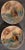 1900 - 1909 Circa 1900 American Impressionist Style Forest Cabin Landscape Motif Hand-Painted Porcelain Gilded Rim Appetizer Plates - Set of 6 For Sale - Image 5 of 9