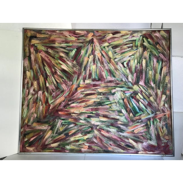 Original Abstract Expressionist Oil Painting on European Linen by Monique Nichols "The Quiet Path " is an invitation to...