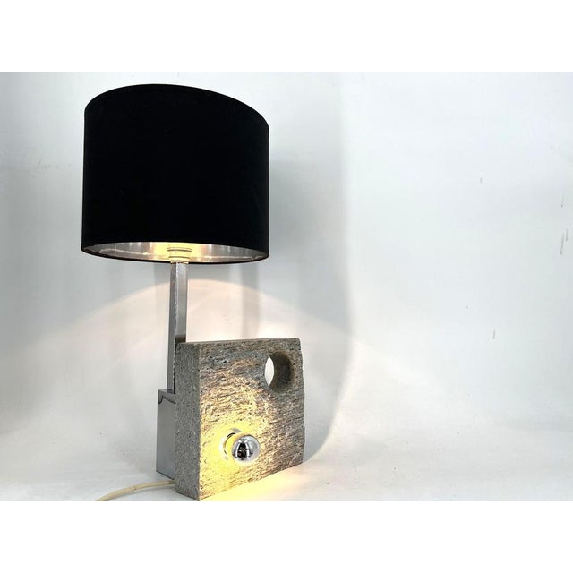 Postmodern Stone Table Lamp, 1970s For Sale - Image 9 of 14