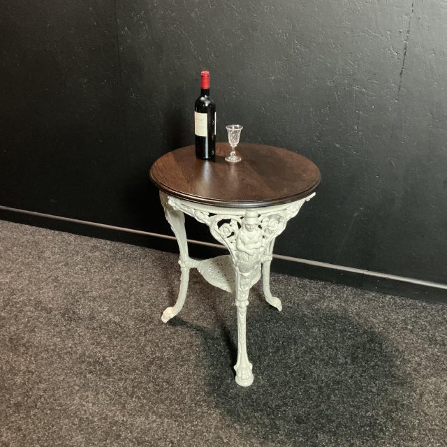 Victorian Cast Iron Drinks Table, 1895 For Sale - Image 6 of 8
