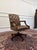 Wood English Chesterfield Office Chair in Brown For Sale - Image 7 of 8