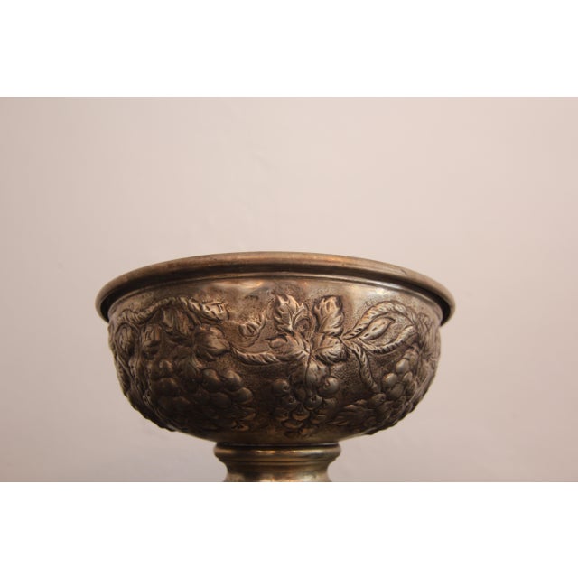 Silver Early 20th Century Silver-Plated Brass Fruit Bowl, 1920s For Sale - Image 8 of 18