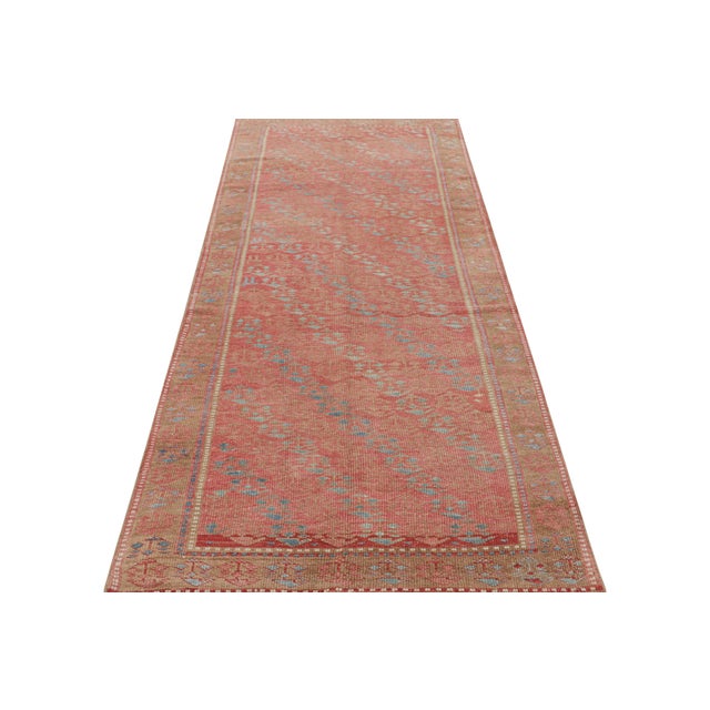 1970s Vintage Kurdish Runner Rug in Red With Geometric Patterns, From Rug & Kilim For Sale - Image 5 of 7