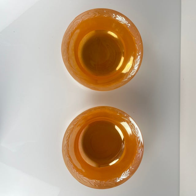 Fire-King Peach Bay Leaf Service for 12 from Anchor Hocking, USA, 1950s, Set of 67 For Sale - Image 12 of 18