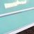 Postmodern White and Turquoise Lacquer Laminate Waterfall Dresser For Sale - Image 9 of 13