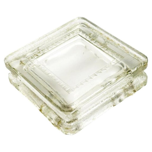 Glass Block Ashtray in the style of Le Corbusier, France, 1930s For Sale - Image 11 of 11