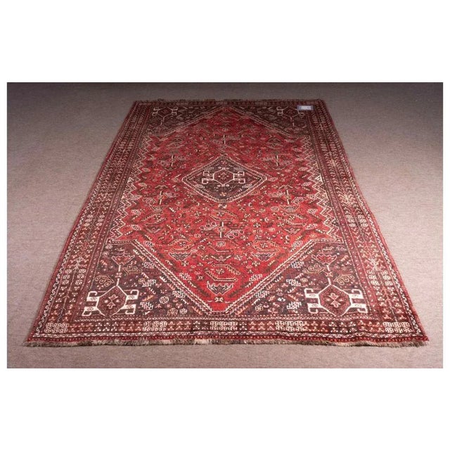 Textile Middle Eastern Rectangular Rug in Wool For Sale - Image 7 of 7