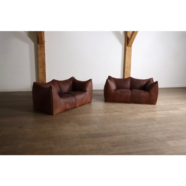 Buffalo Leather Le Bambole Sofa by Mario Bellini for B&B Italia, 1970s For Sale - Image 3 of 18