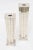 Metal Vintage Silver Plate Deco Style "Skyscraper" Candlesticks 1960's For Sale - Image 7 of 11