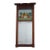 Antique 19th Century Reverse Painted Mahogany Wall Mirror For Sale