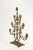 An amazing unusual brass candelabra with dore finish Shaped as a conifer tree with cups for 7 lights Decorated with jolly...