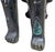 Dark Green 1950s Large Jeweled Burmese Bronze Chinthe Guardian Lion Foo Dogs, 2 Pieces For Sale - Image 8 of 17