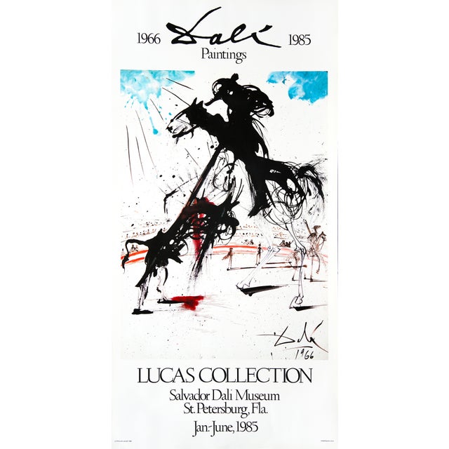 1985 Salvador Dalí Museum Lucas Collection Poster For Sale