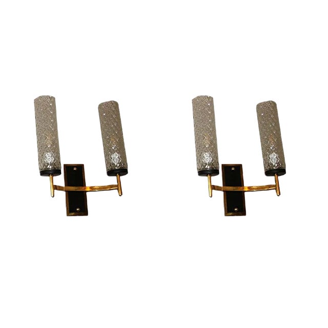 Mid-Century French Sconces, Set of 2 For Sale