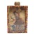 Vintage Folk Art Decoupage Found Object Shadow Box With Belle Epoch Performer For Sale