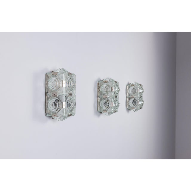 Mid-Century Modern Vintage Wall Lamps from Kamenický Šenov, 1970s, Set of 6 For Sale - Image 3 of 18