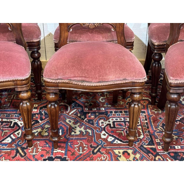 Victorian Mahogany English Chairs, 1970s, Set of 8 For Sale - Image 4 of 18