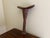 Vintage East African Carved Wood and Leather Pastoralist Headrest Stool For Sale - Image 4 of 14