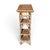 Wood Vintage Rattan Wrapped Etagere With Staggered Shelving For Sale - Image 7 of 8