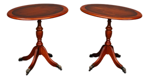 English Style Side Tables in Mahogany, Set of 2