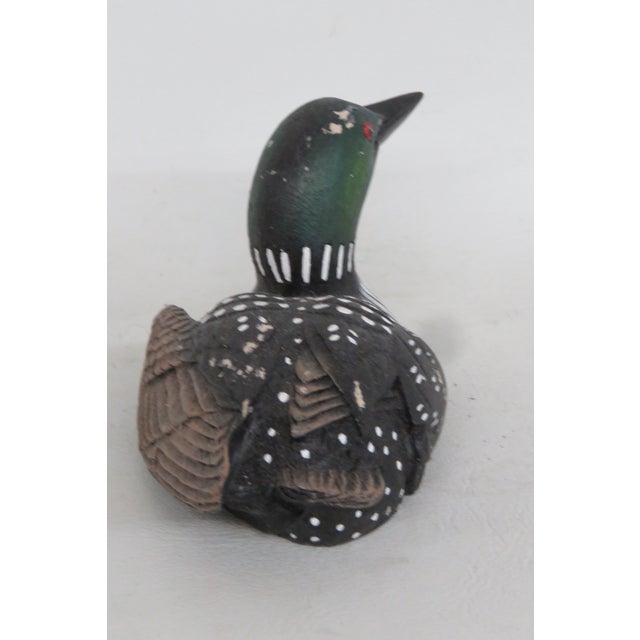 Heritage Artists Mini Loon Bird Made in Canada Hand Painted Resin Figure 4521b For Sale - Image 4 of 10