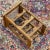 Vintage Italian Tile & Solid Oak Six Bottle Table Top Wine Rack For Sale - Image 9 of 13