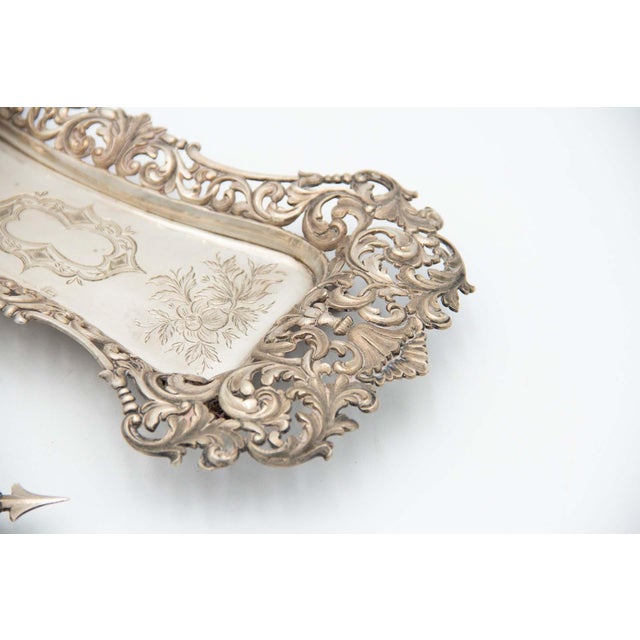 Silver Tray and Scissors from Morrões, Set of 2 For Sale - Image 3 of 7