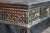 Black Vintage Chinoiserie Black Lacquered Floral Bird Writing Desk Library Table 35" For Sale - Image 8 of 18