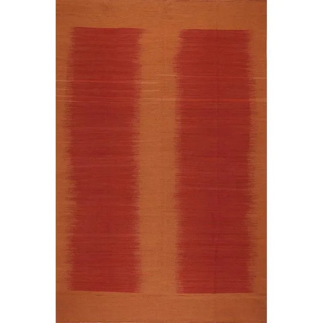 Handwoven Scandinavian Style Persian Kilim Area Rug 6'10"×10'4" For Sale - Image 10 of 10