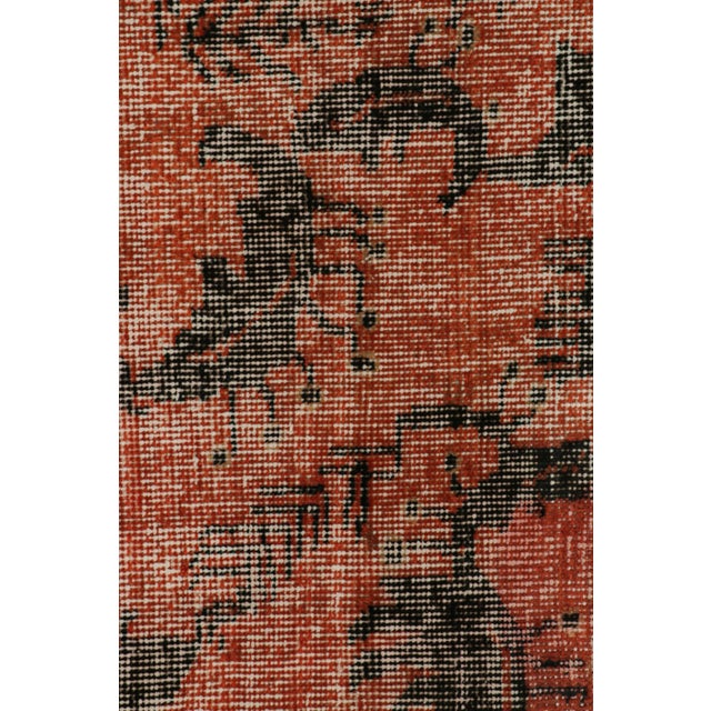 1960s Vintage Zeki Müren Art Deco Rug With Geometric Patterns For Sale In New York - Image 6 of 7