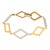 Chaumet French Vintage 18k Yellow and White Gold Bracelet For Sale