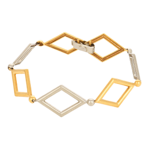 Chaumet French Vintage 18k Yellow and White Gold Bracelet