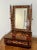 Mahogany Dutch Marquetry Inlaid Dressing Table Mirror, 1800s For Sale - Image 4 of 7
