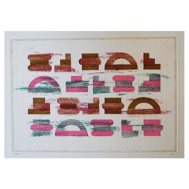 Vincente Rojo, Codice, 1991, Etching, Aquatint and Embossing For Sale