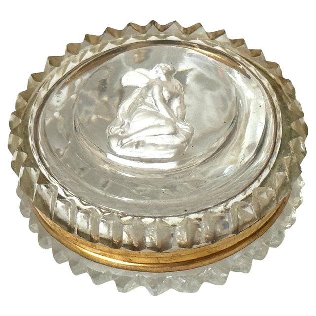 French Baccarat Crystal Patch Box with Sulfide Cameo of Psyche, 1840-1860 For Sale - Image 18 of 18
