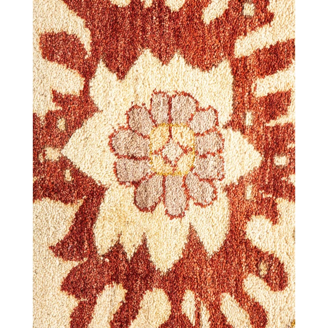 Traditional Mogul, One-of-a-Kind Hand-Knotted Area Rug in Ivory, 9' 1" x 12' 1" For Sale - Image 3 of 8