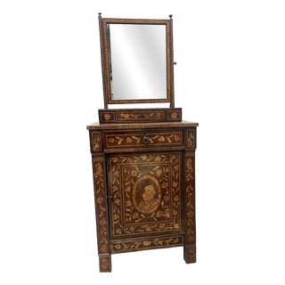 Dutch Marquetry Dressing Table, 19th Century For Sale
