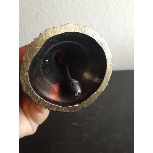 1950s Solid Bronze Bird on Bell Figurine For Sale - Image 4 of 6