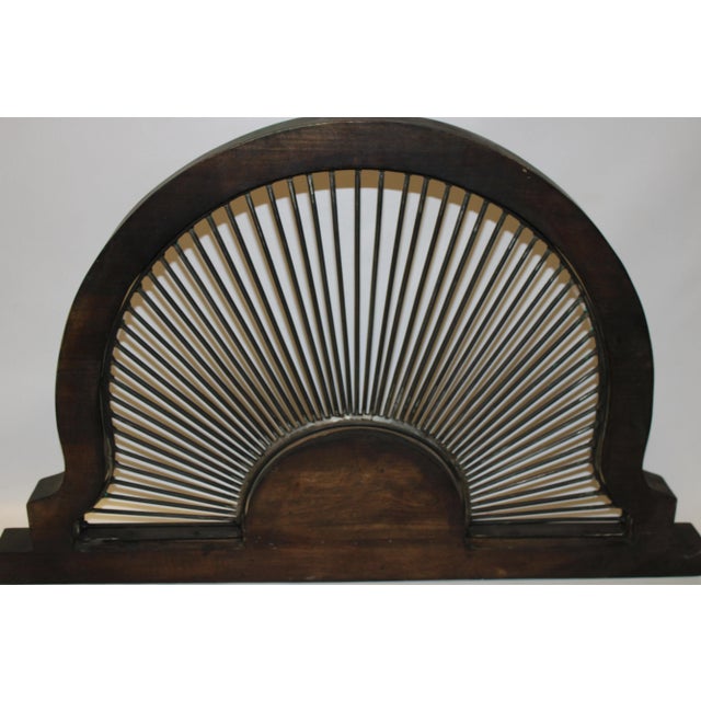 1960s Wooden Arch With Fan Ironwork B For Sale - Image 11 of 13