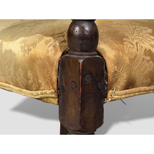 Louis Xiii, Barley Twist Occasional Chairs, Fabric, Cherry, France, 17th C. For Sale - Image 11 of 14