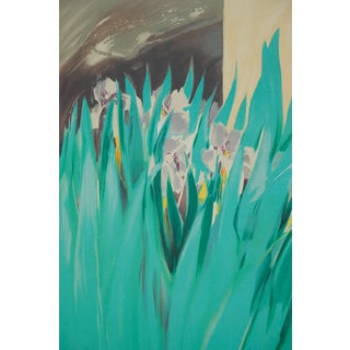 Claude Hemeret, Iris blancs, Lithograph For Sale
