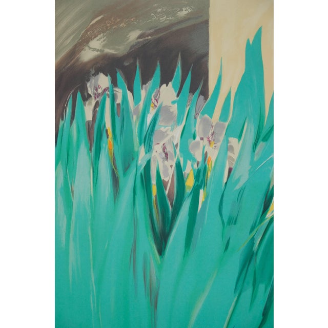 Claude Hemeret, Iris blancs, Lithograph For Sale