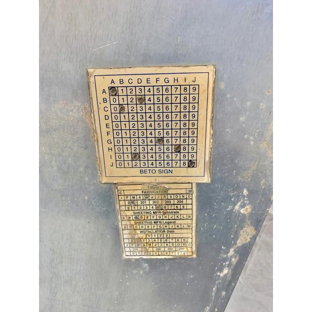 Vintage Reflective Truck Road Sign For Sale - Image 12 of 12