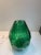 Contemporary Italian Green Cristal Handmade Cut Vases from Simoeng, Set of 2 For Sale - Image 3 of 10