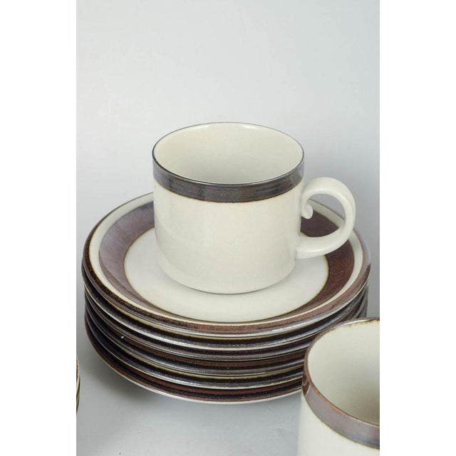 Vintage Tea Cups with Saucers and Six Cake Plates, 1970s, Set of 18 For Sale - Image 3 of 5