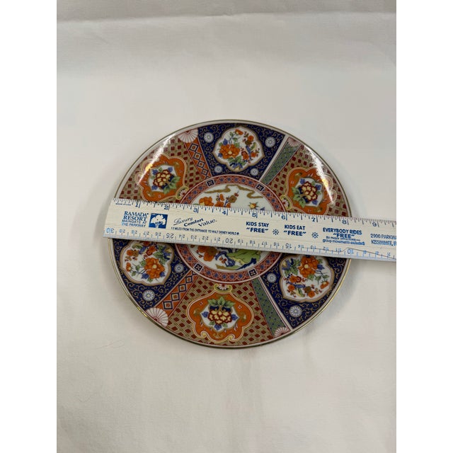 Imari Porcelain Mid 20th Century Japanese Imari Porcelain Plate For Sale - Image 4 of 4