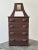 Brown Antique Folk Art Miniature Chest of Drawers With Diminutive Mirror, Circa Early 20th Century For Sale - Image 8 of 18
